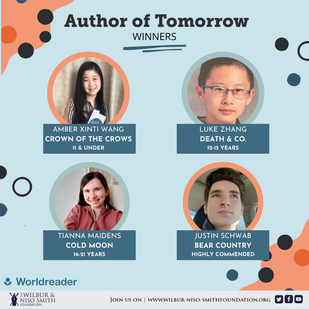 Congratulations to our fantastic #AuthorOfTomorrow winners! We had tales of war, space exploration and bears, but were consistently blown away by your creativity. The ten shortlisted stories can be read on @worldreaders app, Booksmart: booksmart.world/kPBL #AdventurePrize