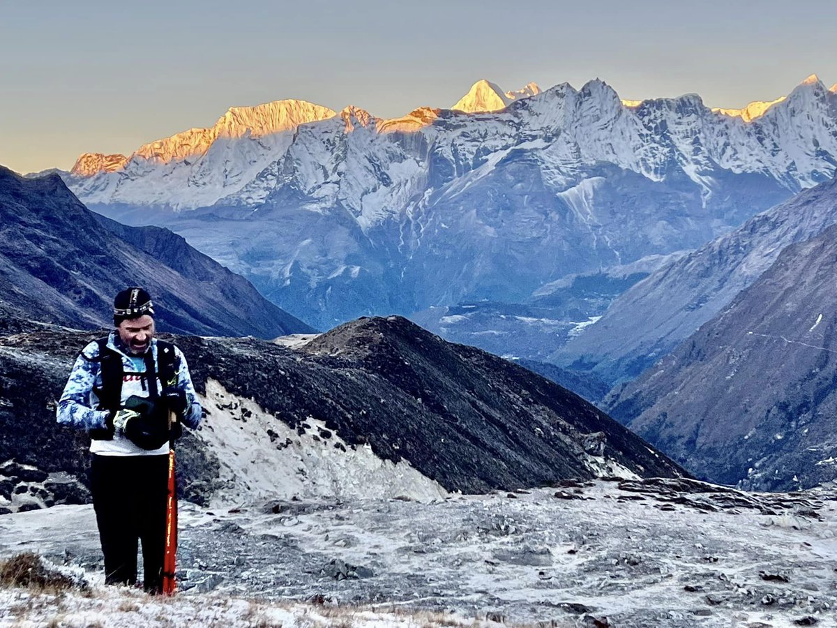 One year ago today. Descending from Ama Dablam Base Camp.