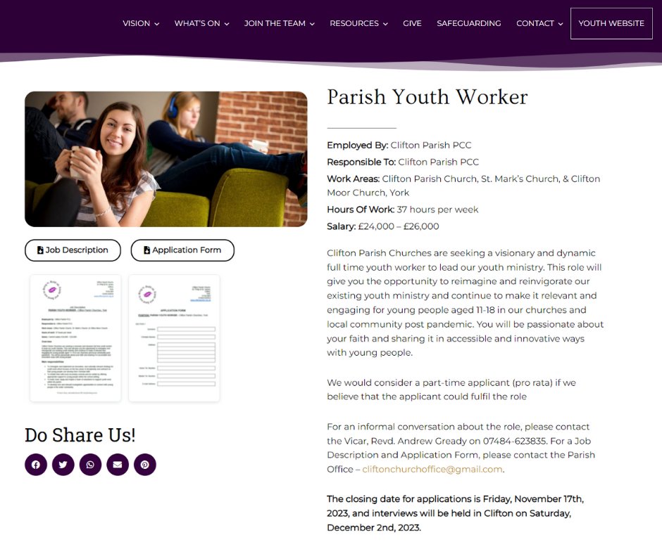mitsgriffin's tweet photo. LOVE My Web Clients. Last week I had the chance to do some web-dev work for one of my brilliant clients - Clifton Parish Church - who needed a new custom post type to advertise church job vacancies. 

#webdesign #webdevelopment https://t.co/RwElemjc6n