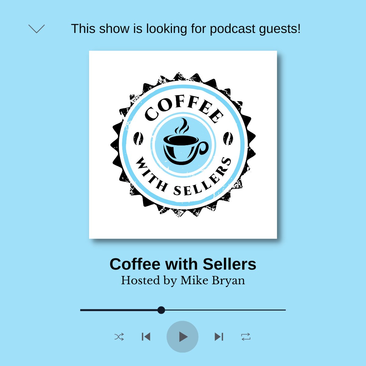 The Coffee with Sellers podcast hosted by Mike Bryan is looking for e-commerce business owners to interview. Read the requirements and apply here: podcast.primesellersolutions.com/podcast-guest #CoffeeWithSellers #PodcastLaunch #SalesSuccess #ECommerce #FindaGuest #BeaGuest #journorequest