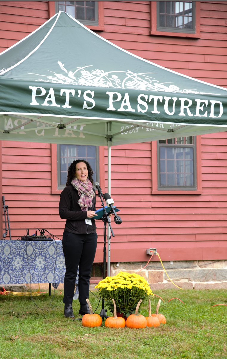 RISenate's tweet photo. Senator @bridget4ri joined other lawmakers today at @patspastured in East Greenwich for the Rhode Island Food Policy Council's 2023 Farm Visit. Participants learned about the state of Rhode Island's food system, the council's legislative priorities &amp; the farming community in RI. https://t.co/3WtBQmKe6A