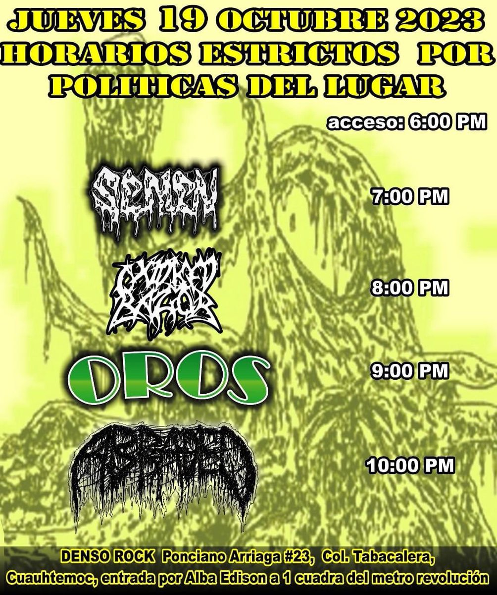 BBeat105's tweet photo. En nuestro pasado #UnreadableLogo estuvo: #Abraded, banda que se estará presentando el jueves en el #DensoRock

Acá les dejamos el flyer, para que vayan a verlos

#UnreadablesLogos

#StayBlast
#BlastBeat105 https://t.co/o120i0CgzG