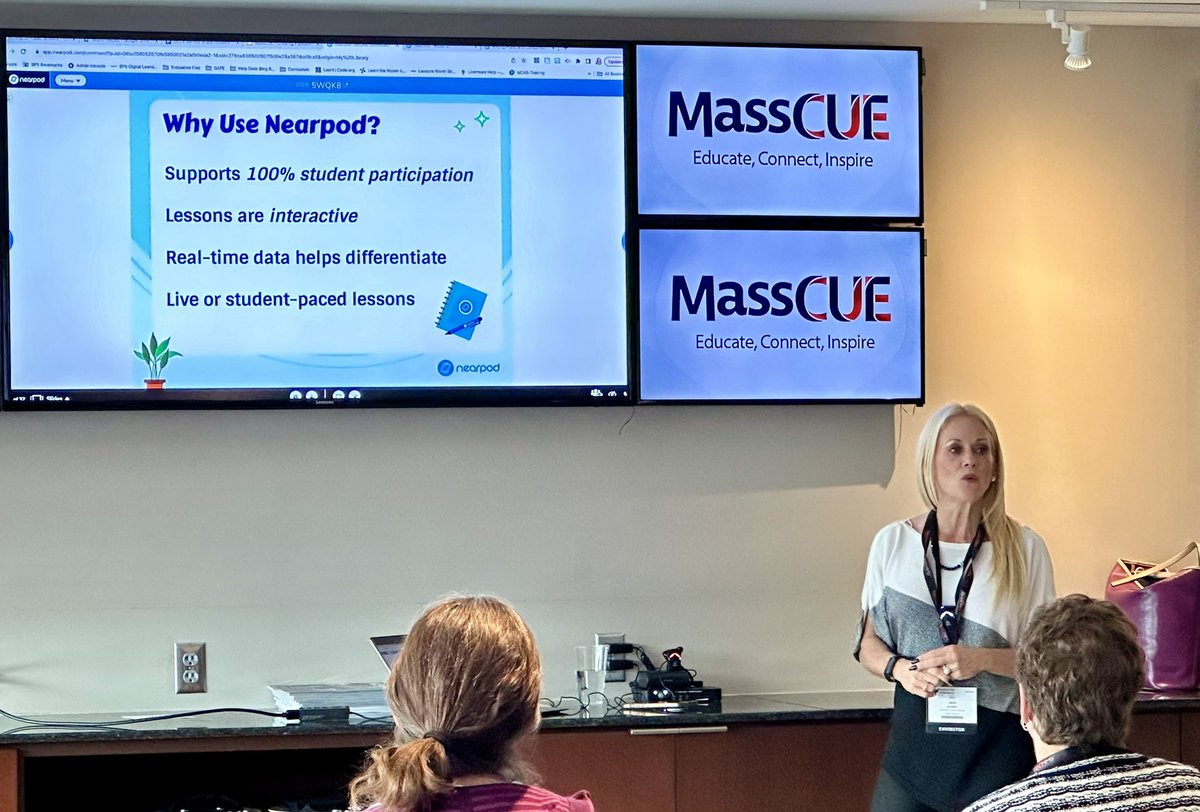 Members of the <a href="/bpsedtech/">BPS EdTech Team</a> Team presented three great sessions today at <a href="/MassCUE/">MassCUE</a> Topics included iPad iOS Accessibility, Burlington’s CSforALL program and <a href="/nearpod/">Nearpod</a> Great work by <a href="/MLArdizzoni/">Michelle L. Ardizzoni</a> <a href="/jlscheffer/">Jose Luis</a> Linda O’Leary and <a href="/DanDonoff/">Daniel Donoff</a>