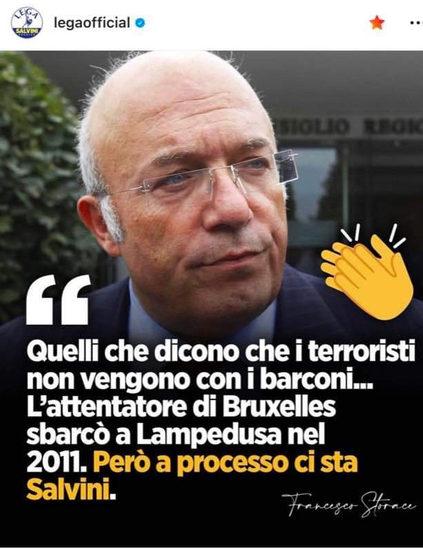Caro <a href="/Storace/">Francesco Storace</a> nel 2011 Presidente del Consiglio era Silvio Berlusconi, Ministro dell'Interno era Maroni e vigeva e vige tuttora la legge Bossi-Fini.
Riprovaci che sarai più fortunato!