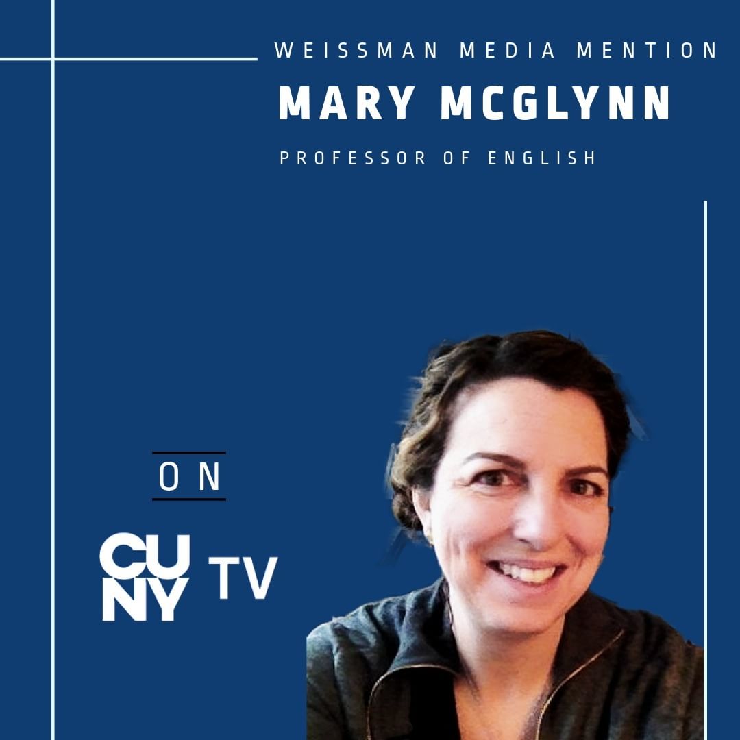 🌟Tune into @cunytv tomorrow to see Mary McGlynn, Professor of English, on EdCast, for an exploration of 'Is the English Major Dead? The Humanities Today.'😲✨ Catch the show here: ow.ly/UASL50PYaaz 🚀 🔹@BaruchMarxe 🔹@Baruch_Weissman 🔹@CUNY 🔹@Baruch_Zicklin