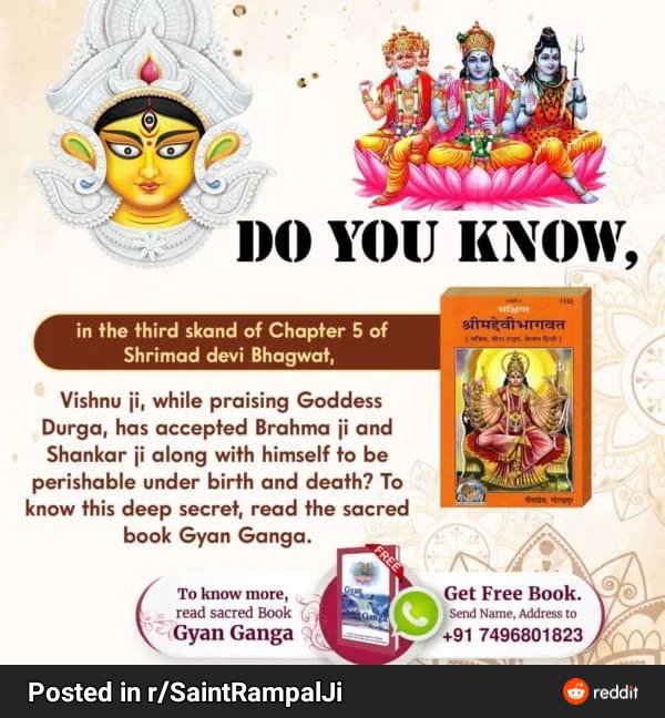 gouravkumar1398's tweet image. The true knowledge hidden in shrimad devi bagwat #kabirisgod 
#trueknowledge #noageforlearning