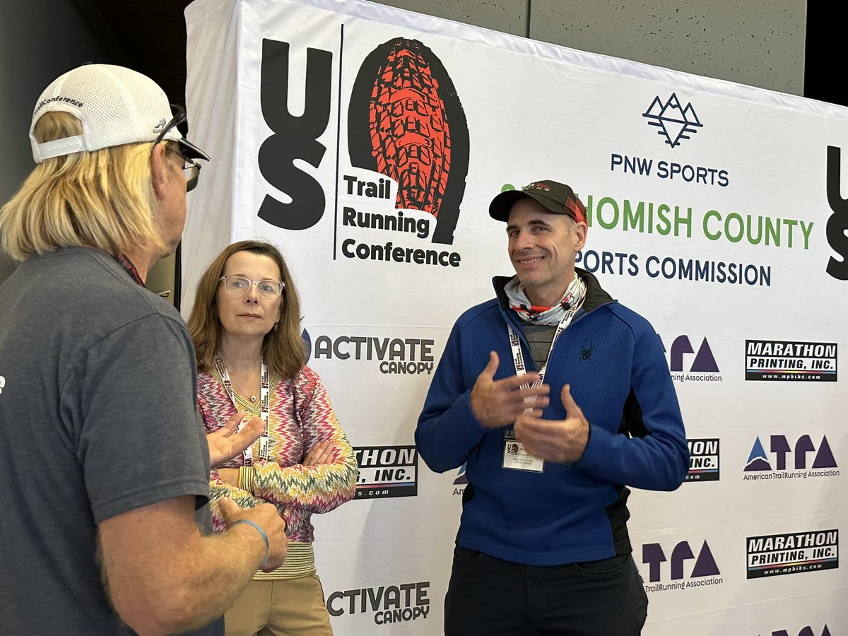 Enjoying networking time <a href="/TrailConference/">US Trail Conference</a> in Mukilteo, WA