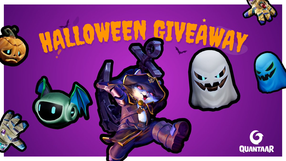 It's starting to get spooky BUT no worries! 
We've got a whole #Halloween Giveaway lineup for you to win!   

Join our Discord to Enter all 3 giveaways 
You'd be "witch-ing" to win all of these prizes!   

Let's get the magic started👉 discord.gg/quantaar  

#QUANTAAR #Quest3