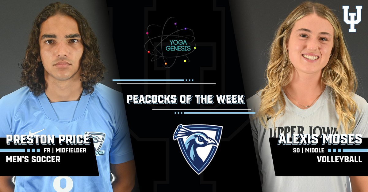 Price and Moses Named Yoga Genesis Peacocks of the Week #FeathersUp
🔗uiupeacocks.com/news/2023/10/1…