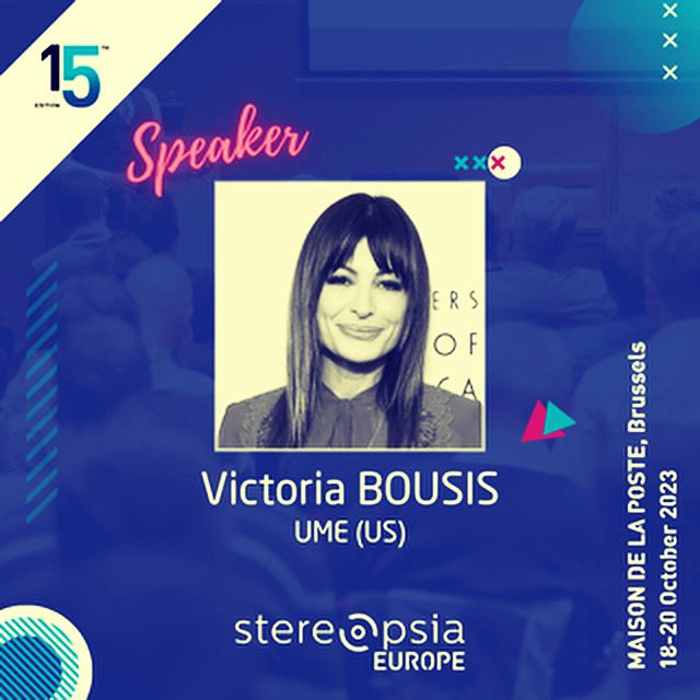 UME Studios (@umestudios) on Twitter photo SAMS is also a nominee for the European VR Awards!!! <a href="/Stereopsia/">Stereopsia</a>
Along with the EU Commission <a href="/BousisVictoria/">Victoria Bousis</a> will be addressing ethical and legal protections concerning digital humans! Please come check out the panel at 12:20-12:50 at Maison de la Poste in Brussels!! SAMS is also a nominee for the European VR Awards!!! <a href="/Stereopsia/">Stereopsia</a>
Along with the EU Commission <a href="/BousisVictoria/">Victoria Bousis</a> will be addressing ethical and legal protections concerning digital humans! Please come check out the panel at 12:20-12:50 at Maison de la Poste in Brussels!!