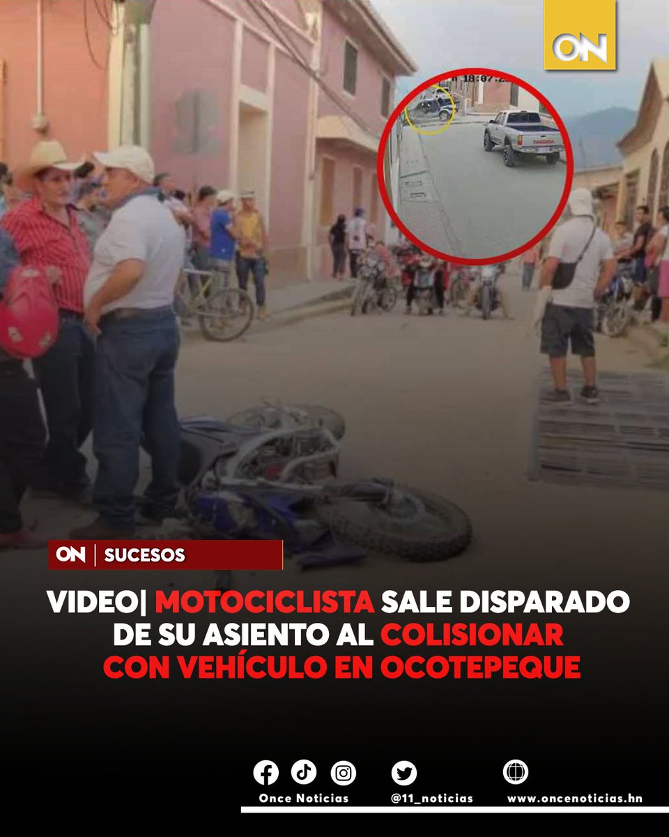 canal11hn's tweet photo. #SUCESOS🔴| Una cámara de seguridad grabó el momento exacto en que colisiona un motociclista contra un vehículo en una calle del departamento de Ocotepeque, zona occidental del país.
Mira aquí el vídeo:
https://t.co/1kxlPu2KvK
#Colisiona #Motociclista https://t.co/d8cnpDTTBd