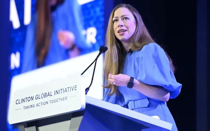 dom_lucre's tweet photo. Dear Americans, we will start seeing Chelsea Clinton more in the coming months and years. 

Me and other journalists have reported insider sources close to the Clintons that are claiming that she will be running for a political office in the next 4 years which is why she assumed more responsibilities in the Clinton Global Initiative in the last 9 months.
