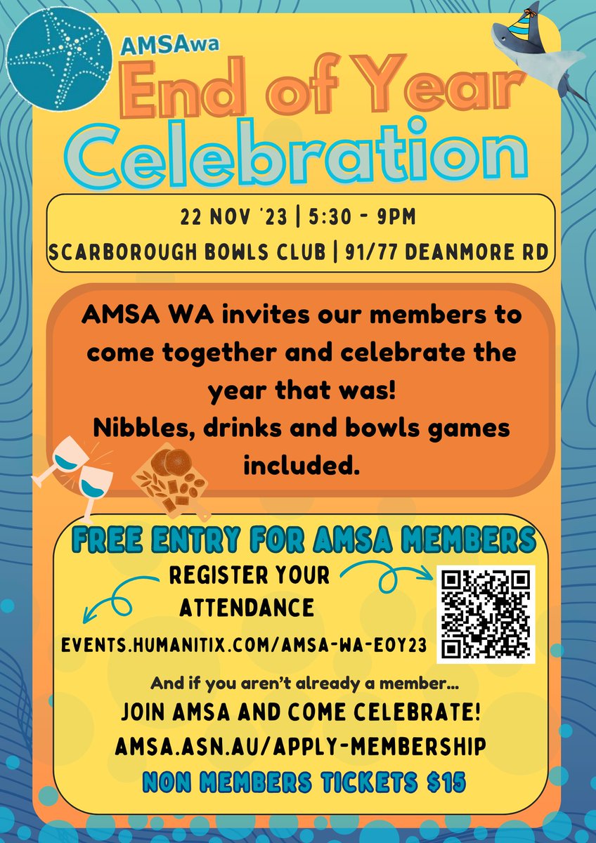 Come celebrate! 🥳
events.humanitix.com/amsa-wa-eoy23