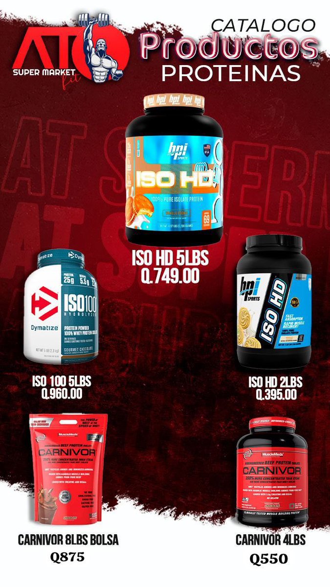 ATsupplements's tweet image. Has pensado en consumir proteína para mejorar tu recuperación muscular?

Y entre todas las disponibles no sabes cuál elegir?

Contáctanos y nosotros te asesoramos. 

Pedidos por WhatsApp al +502 31941949