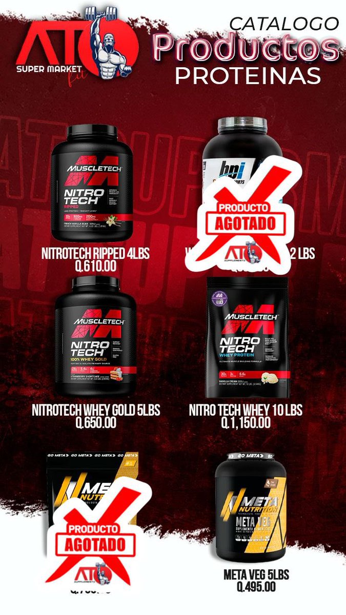 ATsupplements's tweet image. Has pensado en consumir proteína para mejorar tu recuperación muscular?

Y entre todas las disponibles no sabes cuál elegir?

Contáctanos y nosotros te asesoramos. 

Pedidos por WhatsApp al +502 31941949