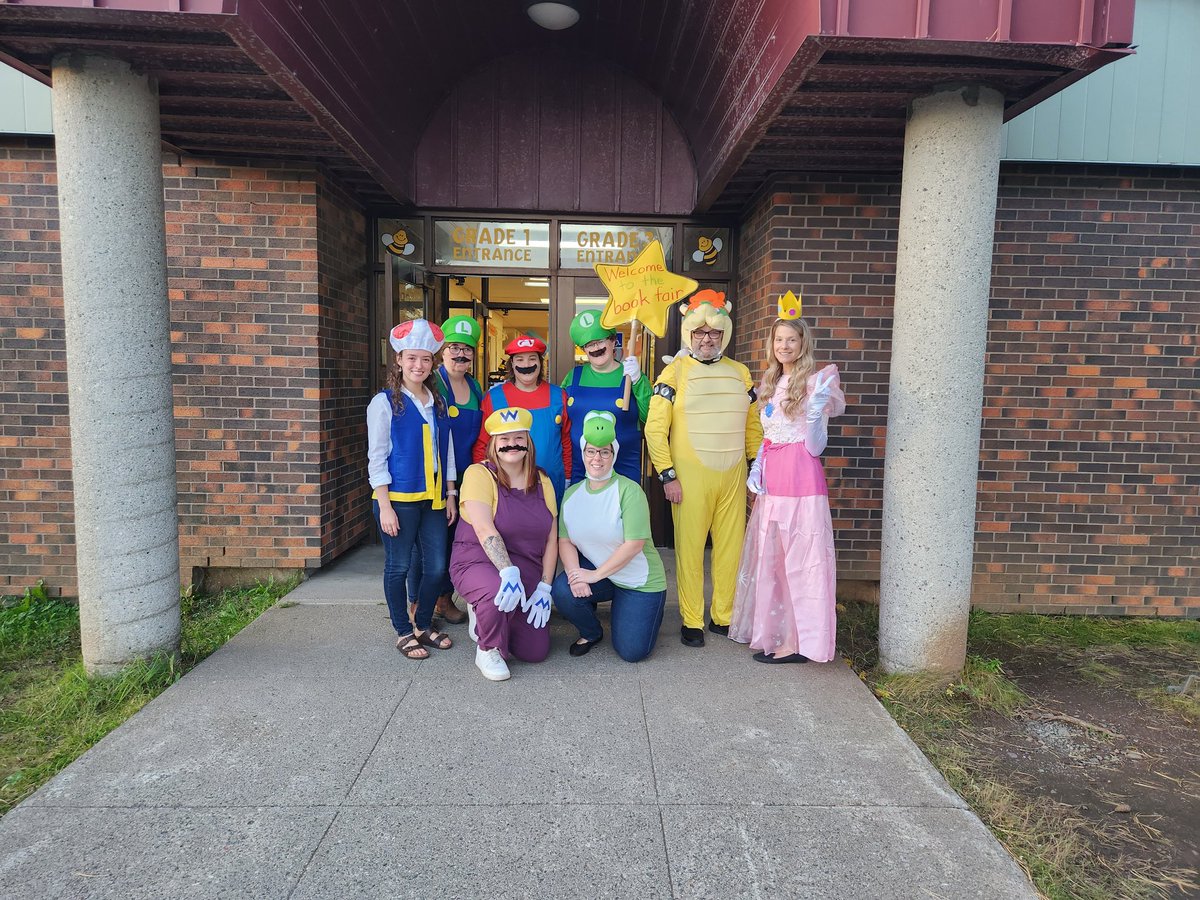 WallyChilds's tweet photo. @NLESDCA so this is what greeted the children at drop off at  Stephenville Primary this morning. Welcome to Mario World! https://t.co/53ybV0ITCG