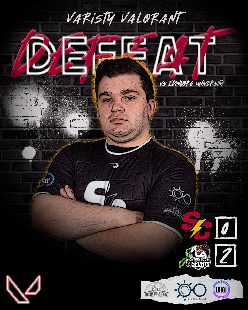 Simpson Esports (@simpsonesports) on Twitter photo After two hard fought games in their match against <a href="/ScotsEsports/">Edinboro Esports</a>, Varsity Valorant unfortunately lost their match 2-0. The team currently stands at 2-2 in NACE standings. After two hard fought games in their match against <a href="/ScotsEsports/">Edinboro Esports</a>, Varsity Valorant unfortunately lost their match 2-0. The team currently stands at 2-2 in NACE standings.