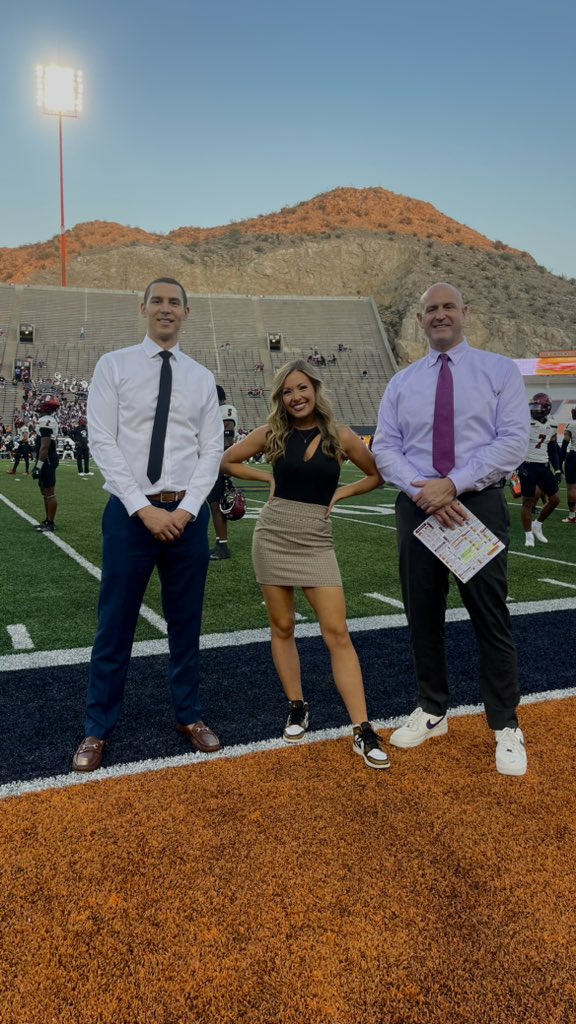 On the call for the 100th Battle of I-10 with John & @taylorbethdavis for NMSU at UTEP 7:00pm on ESPN2.