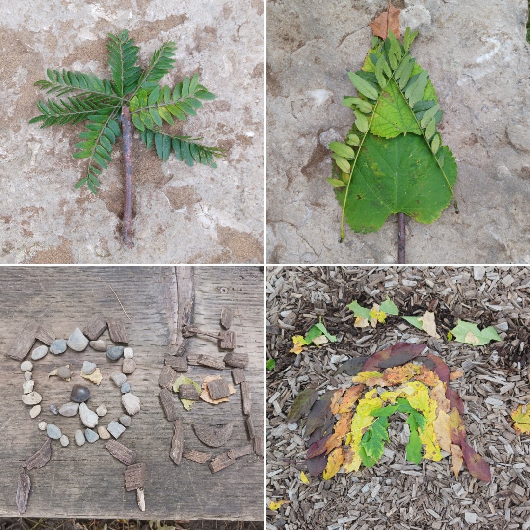 We went outside to make Nature Art today for #takeMeOutsideDay <a href="/DunwichDuttonPS/">Dunwich-Dutton P.S.</a>
