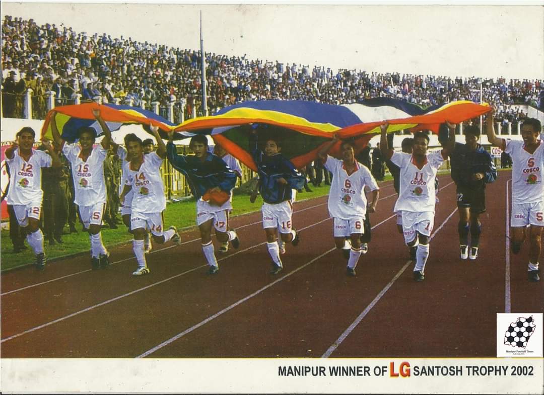Throwback to the time when Manipur lifts her first Santosh Trophy in the history 
<a href="/mizozeitgeist/">miZO zEITGEIST</a>  <a href="/IndianfootballH/">IndianFootball_History</a>