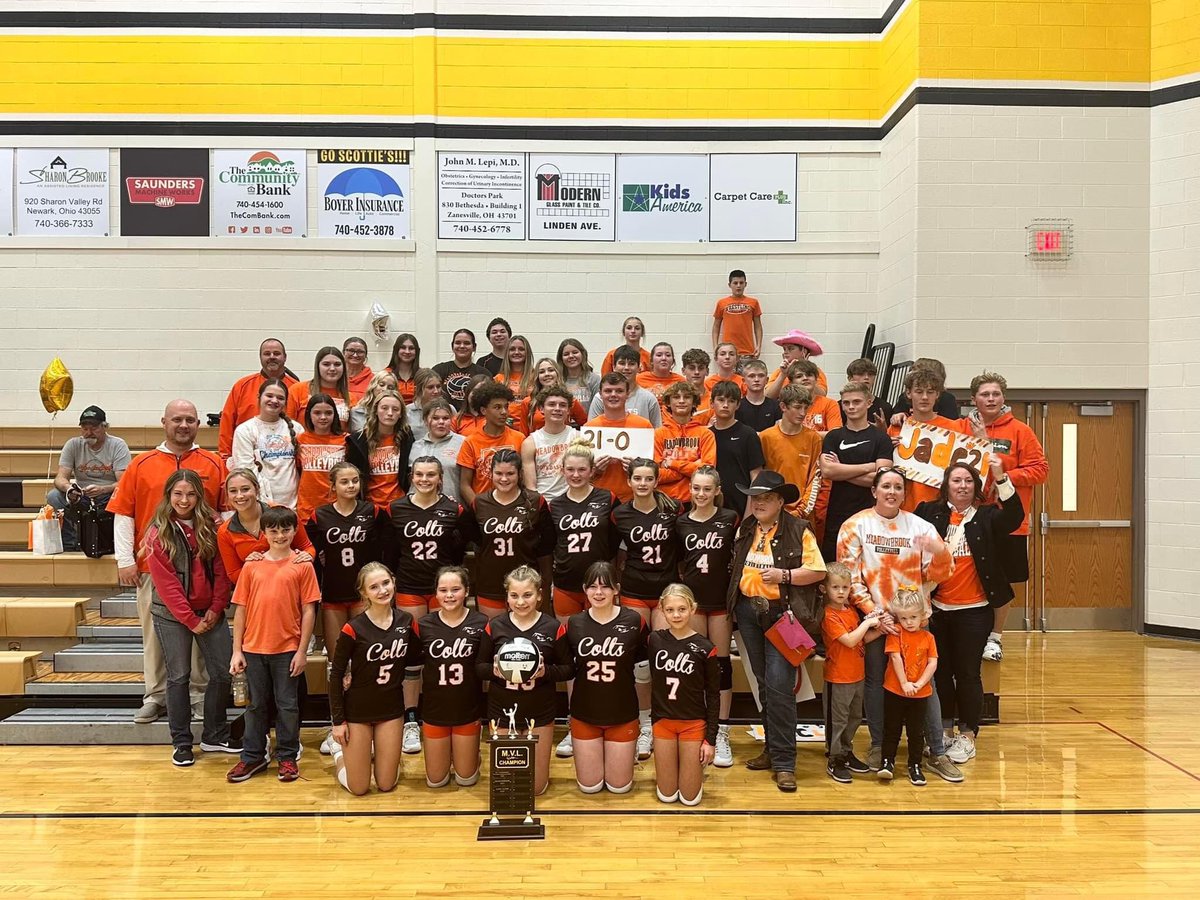 Colt_Athletics's tweet photo. Congratulations to our 7th grade Volleyball team who finished the season 21-0. They defeated New Lexington tonight in the MVL tournament championship game 25-8, 25-22. #GoColts https://t.co/44mW8siWcA