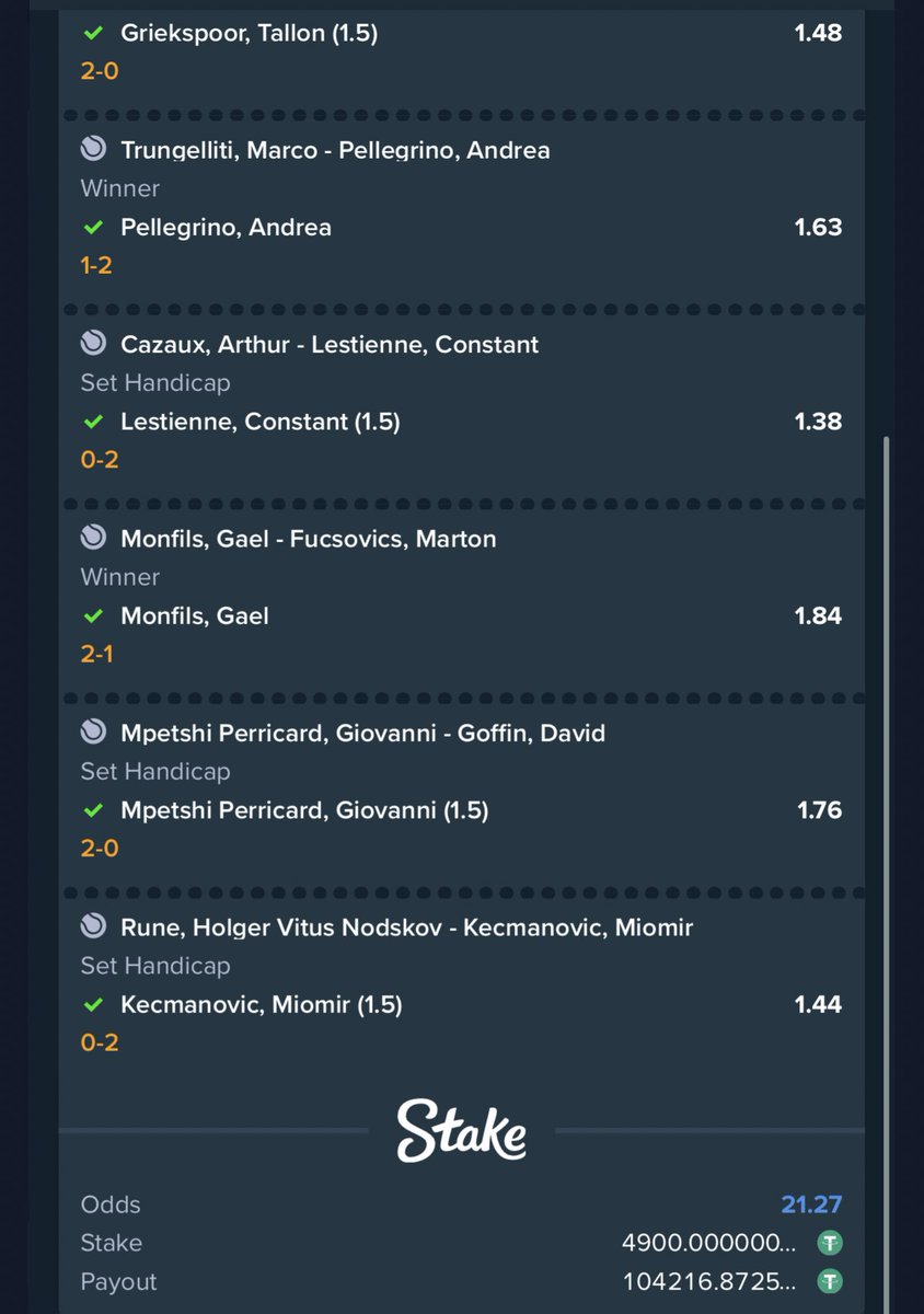 BOOOOOOOOOMGRATULATIONS ✅✅✅✅✅✅✅✅✅✅✅✅✅

BACK TO BACK TO BACK ❤️‍🔥❤️‍🔥❤️‍🔥

$104k in the bag 🔥🔥🔥🔥
120M 👑👑👑

Long May our win streak continue! 

Over 300m in the last 5 days 

Join stake via link stake.com/?c=f213c5ba25&…
Promo code Banks 

GOD IS THE GREATEST ❤️‍🔥❤️‍🔥❤️‍🔥