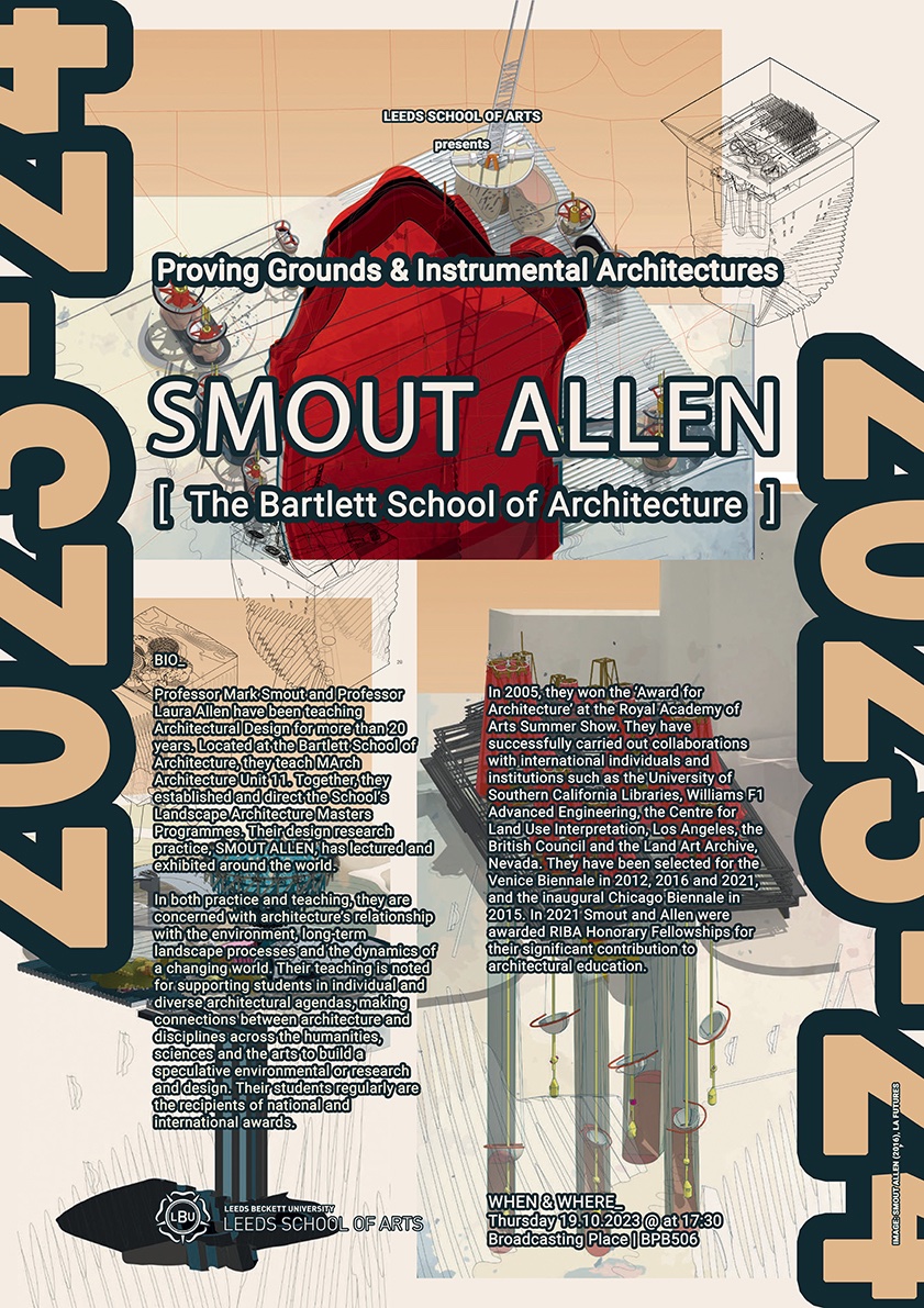 Leeds School of Architecture, Open Lecture Series. Tomorrow - 19 Oct. 17.30 in BPB 503, all welcome.