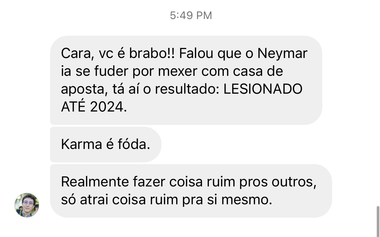 Raiam Santos McArn on X: Eu avisei… / X