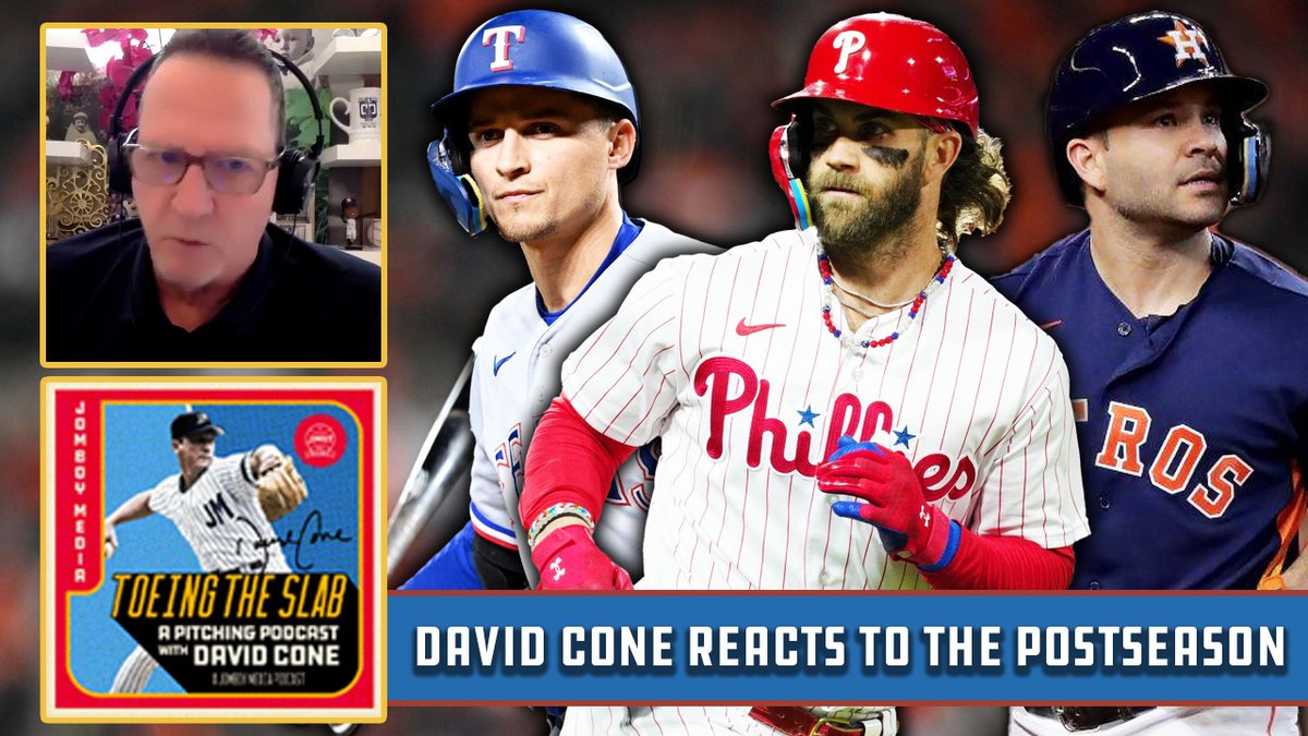 ToeingTheSlab's tweet image. David Cone reacts to the MLB postseason so far

WATCH: youtu.be/Qv3gzMRsoLY
LISTEN: tinyurl.com/yfhtbj9c