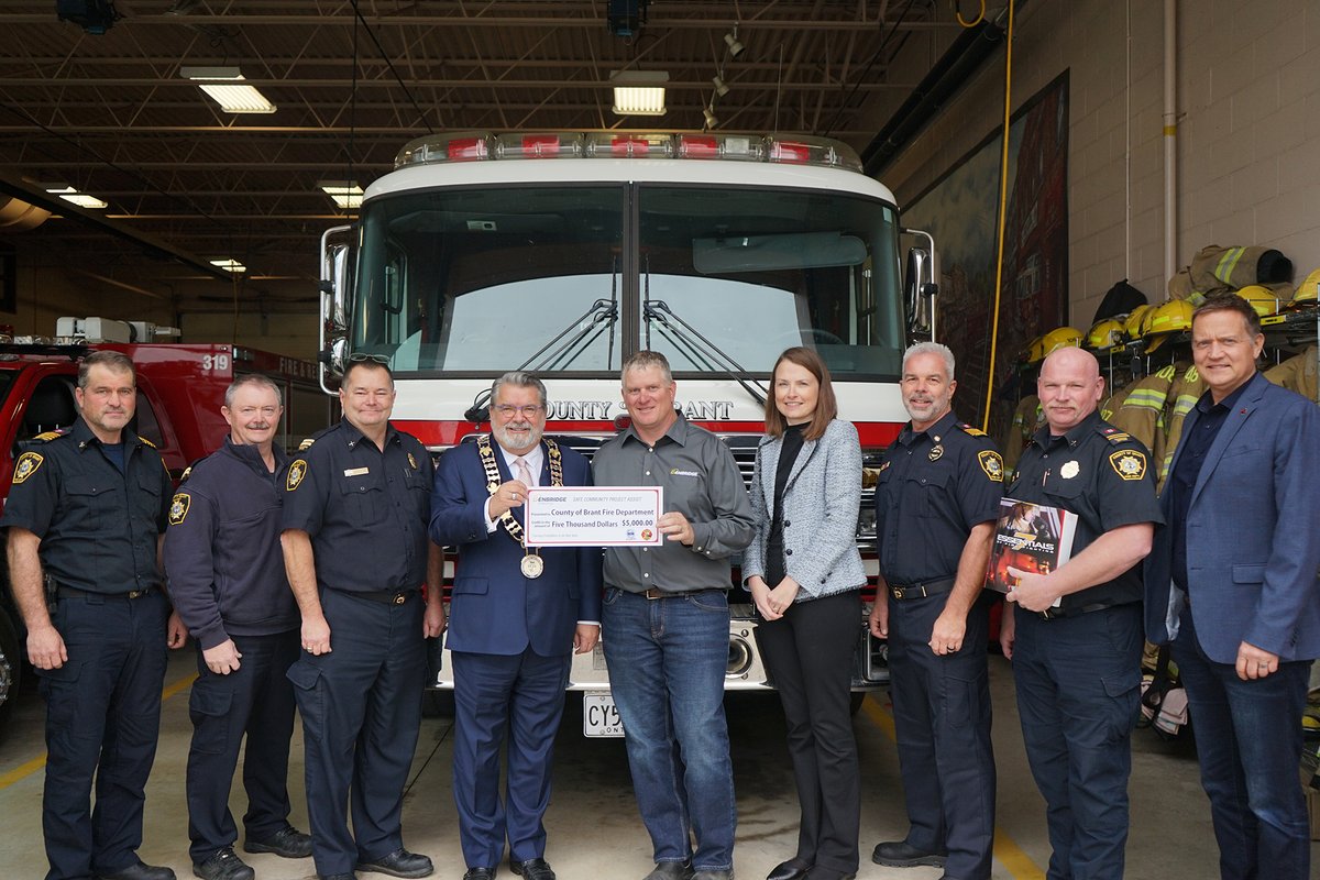 Thank you to Enbridge Gas for supporting the County of Brant Fire Department in purchasing firefighting training materials, through Safe Community Project Assist–a program with the Fire Marshal’s Public Fire Safety Council. 

Learn more: brant.ca/en/news/enbrid…