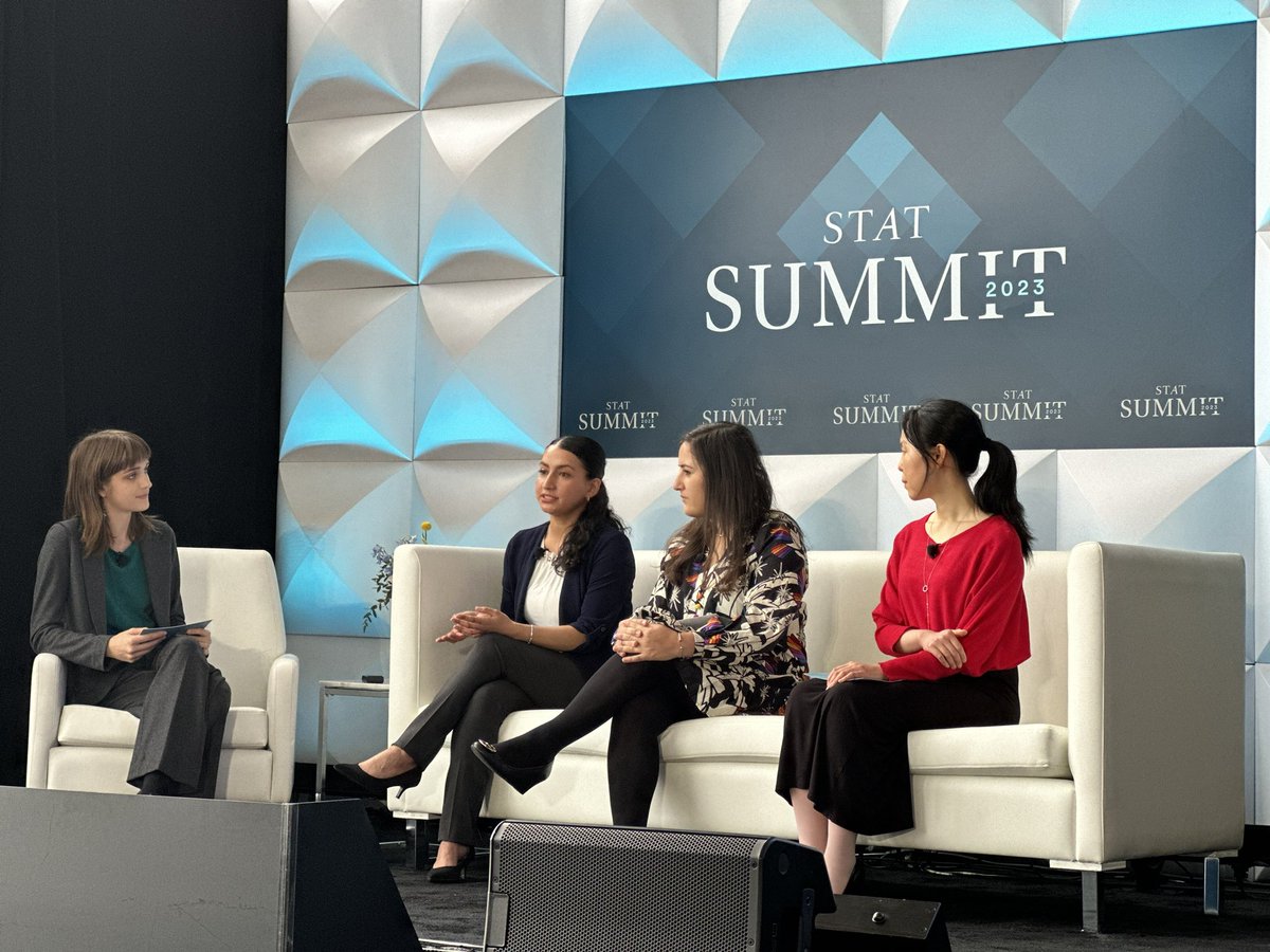 Happy to see my fellow #STATWunderkinds on stage on Day 1 of the #STATSummit 

They shared really good pearls of wisdom. Enjoying today’s sessions and hanging out with the other #Wunderkind Awardees and Alumni