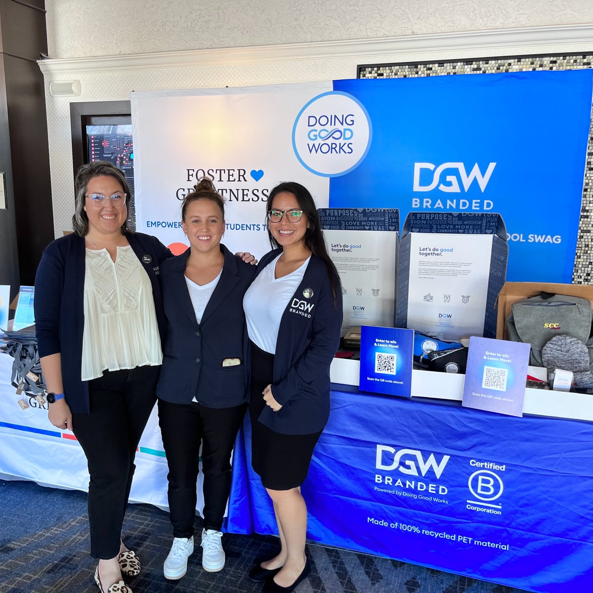We're having a blast at the EOPS Conference! Foster Greatness is thrilled to connect and introduce our world-class training, Master Class, and brand-new app. Meanwhile, DGW Branded is redefining swag, showcasing its potential to amplify impact within EOPS programs. Let’s shape