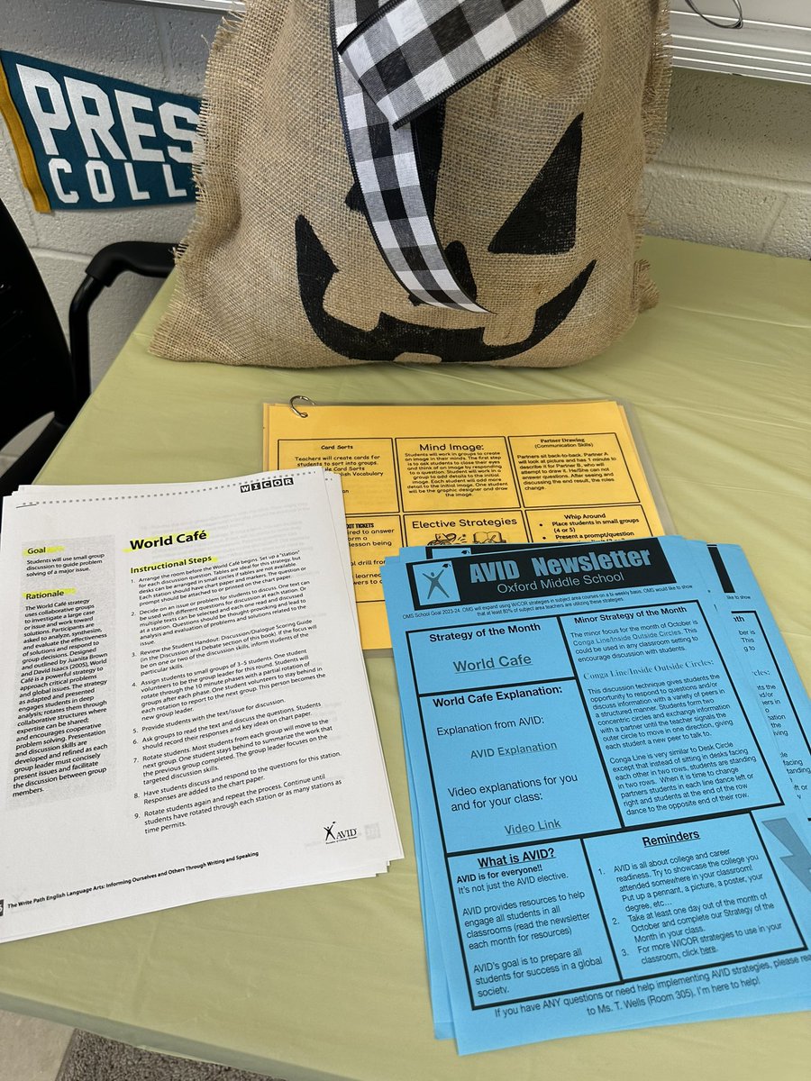 AVID Program at OSD (@osd_avid) on Twitter photo Be sure to FALL into our WICOR Wednesday #TeacherResources Be sure to FALL into our WICOR Wednesday #TeacherResources