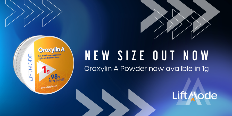 We get it, you love our Oroxylin A powder. That’s why we made you a bigger size. Now available in a 1g jar for your convenience. #oroxylina #nootropics #loveliftmode #biohack #biohacking #neuroscience #focus