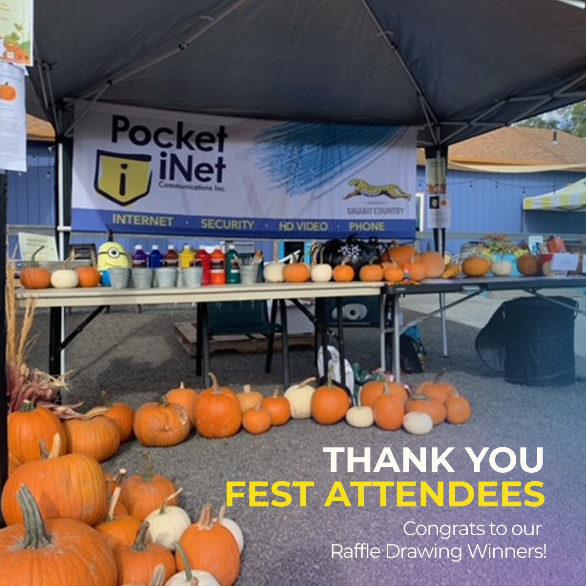 PocketiNet's tweet photo. Gratitude overload! 🙌 Huge shoutout to our amazing community for bringing all the good vibes to our pumpkin painting booth this weekend and generously donating to the Ronald McDonald House

We also want to give another special thanks to Schulke Farms for supplying us with our... https://t.co/uUgR2ZE2QG