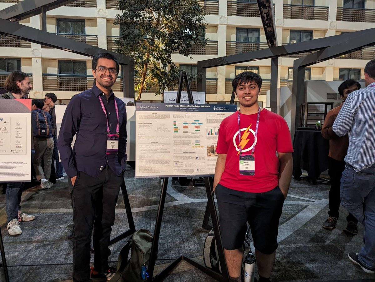Poster and talk at the @PyTorch Conference went well✅