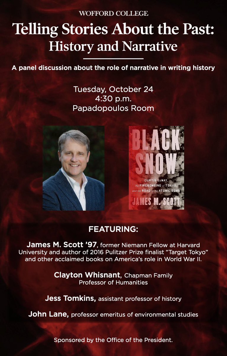 WoffordHistory's tweet photo. Featuring History Department faculty Dr. Clayton Whisnant and Dr. Jess Tomkins. https://t.co/URgr1Sjf5a