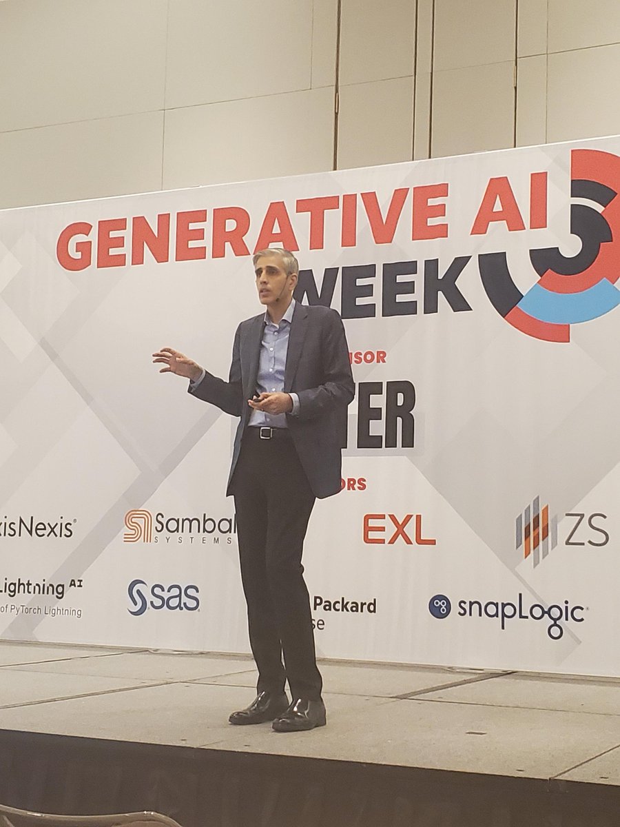 exl_service's tweet image. Making #GenerativeAI Real for Business!

Vivek Jetley, EVP and head of analytics at EXL presented at #GenAIWeek, exploring practical use cases and steps for real-world impact.
