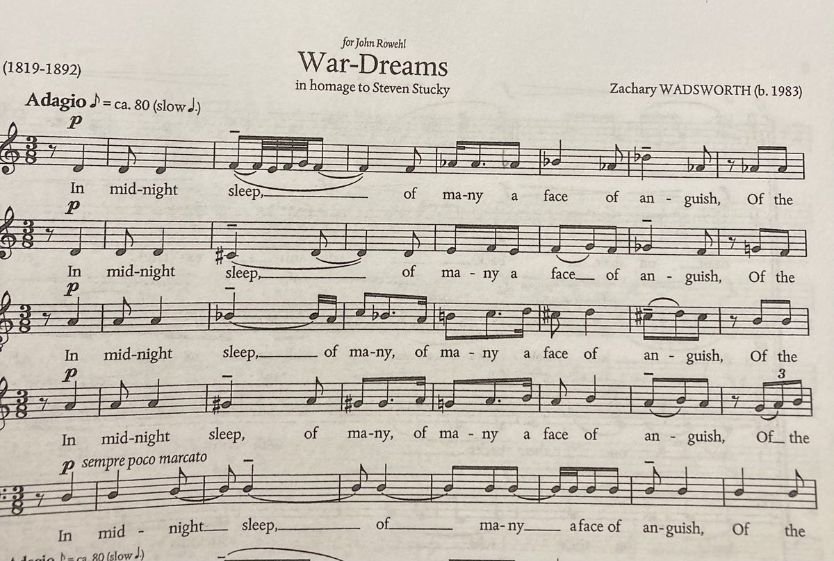 Tonight ⁦<a href="/CappellaNew/">Cappella Newcastle</a>⁩ - War Dreams by Zachary Wadsworth: impossible not to think of the agony in Israel/Palestine - ‘Sion is wasted and brought low, desolate and void’