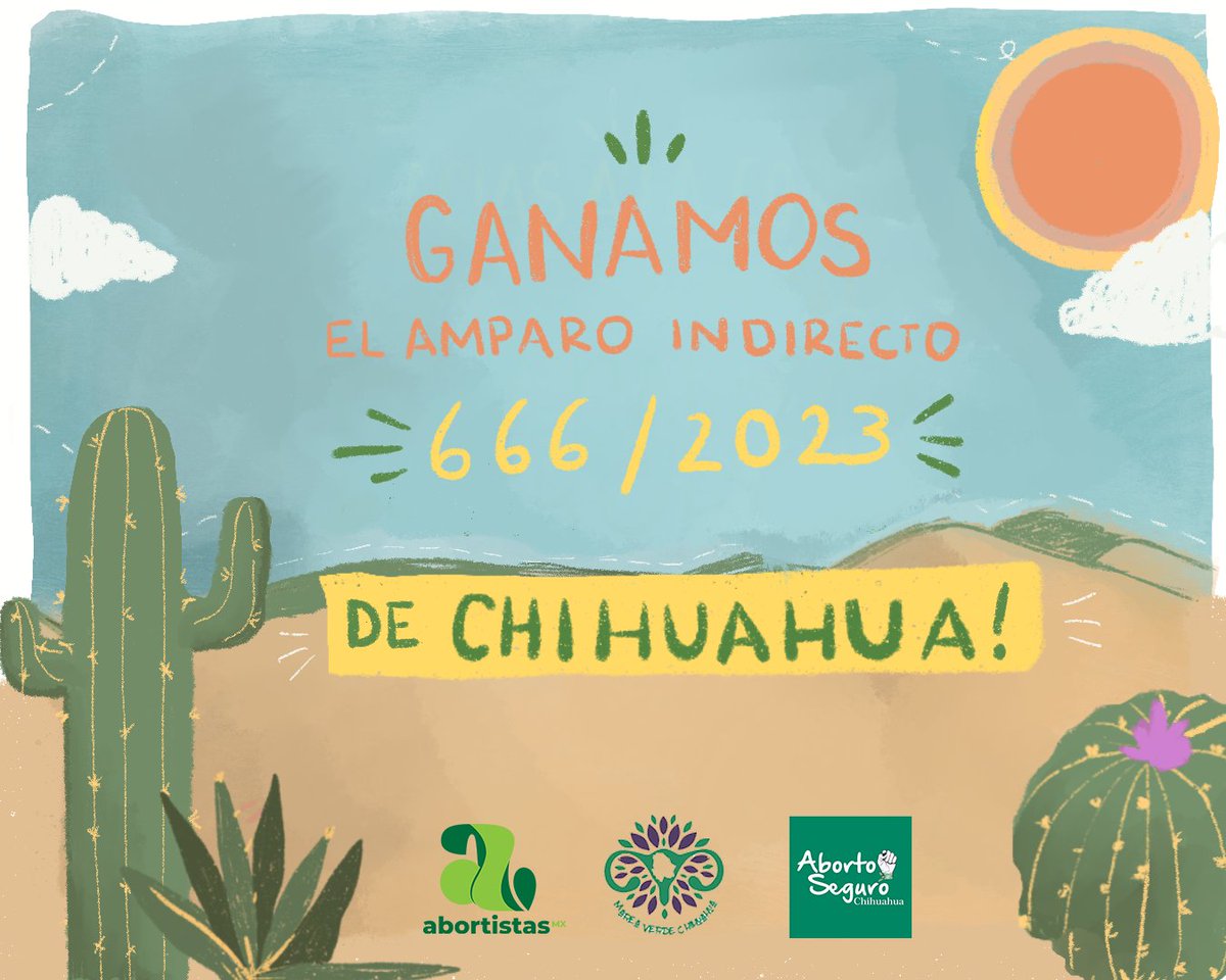 🚨Con 4 votos a favor y 1 en contra la Primera Sala de la  <a href="/SCJN/">Suprema Corte</a>  resolvió un amparo a favor de una mujer de Chihuahua, a quien acompañamos desde <a href="/mareaverdecuu/">Marea Verde Chihuahua</a> , Red de Aborto Seguro Chihuahua y AbortistasMx. 

Les contamos la importancia de esta resolución 🧵💚✨