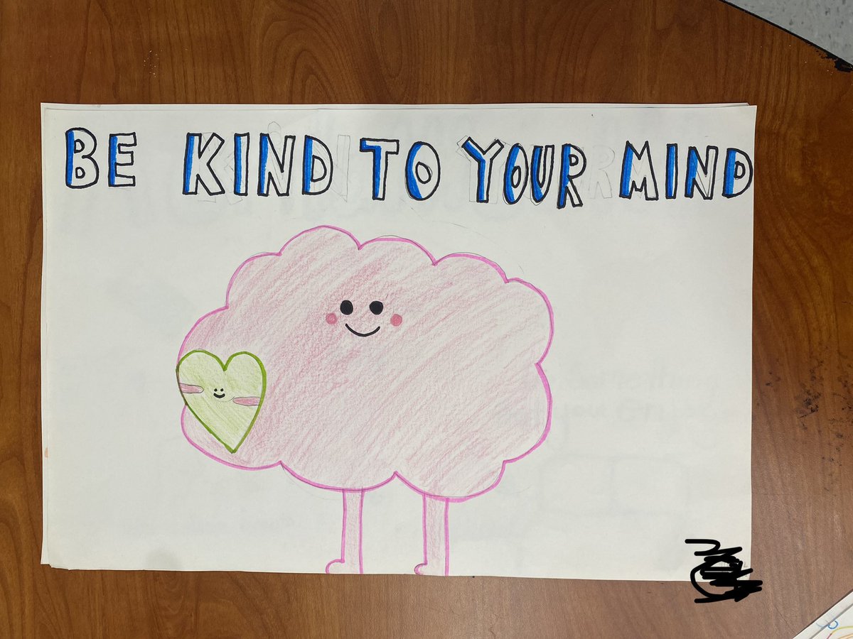 MrsJordan__'s tweet photo. Tuesday, October 10th was world mental health day. In health we talked about ways that help us cope then created posters relating to mental health! #bekindtoyourmind 

@alcdsb_gvan
@alcdsb https://t.co/CGHRkt38so