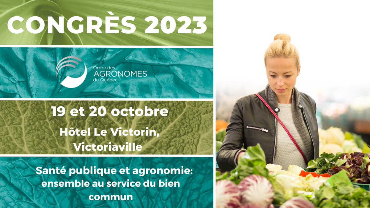 Ordre des agronomes (@agronomesqc) on Twitter photo Demain est le grand jour! 🌱
Notre congrès annuel 2023 commence et nous sommes impatients de vous y accueillir!
Nous souhaitons remercier <a href="/TD_Assurance/">TD Assurance</a> et <a href="/SollioAgri/">Sollio Agriculture</a> , nos grands partenaires pour l’occasion !
#OAQ #agronome #Québec Demain est le grand jour! 🌱
Notre congrès annuel 2023 commence et nous sommes impatients de vous y accueillir!
Nous souhaitons remercier <a href="/TD_Assurance/">TD Assurance</a> et <a href="/SollioAgri/">Sollio Agriculture</a> , nos grands partenaires pour l’occasion !
#OAQ #agronome #Québec