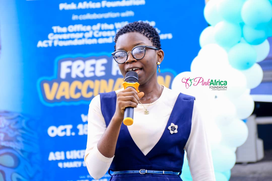 PetraAdjah's tweet photo. Over 200 girls ages 9โ14 were vaccinated!
Someone said, "A dose of this vaccine costs โฆ90,000 (Ninety Thousand Naira). @BoldlyPink_PAF vaccinated over 200 girls. What a thing!"
The vision is 90-70-90; steadily, we are getting there.
#CalabarGoPinkDay23 #RESETCancer https://t.co/HZrjNgyXZ5