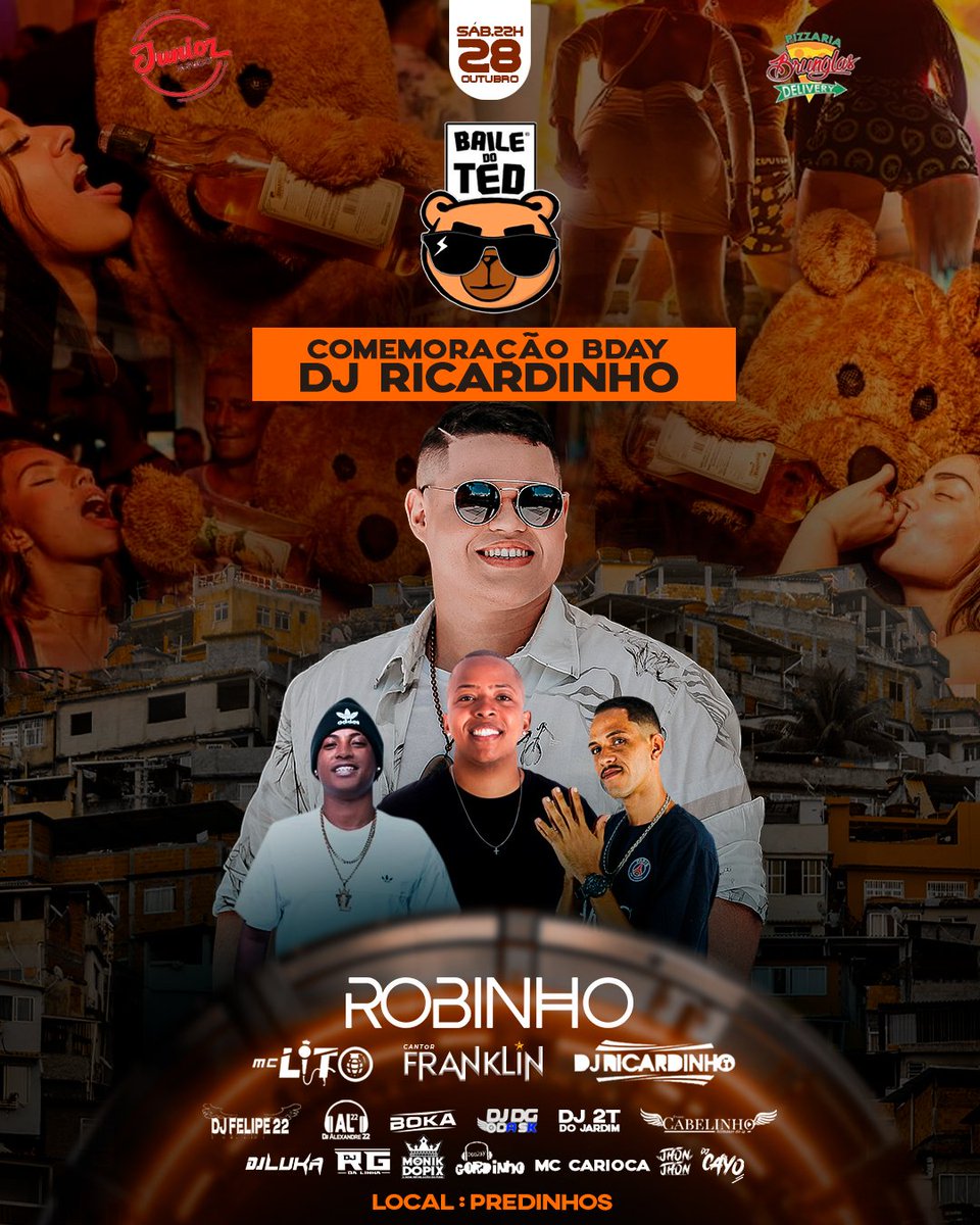 TÁ AI SEUS AGONIADOS KKKKK

DIA 28 É PRA CIMA COM VARIOS DJS E MCS E MUITO PAGODE E O TED COM BEBIDAS PRAS MENINAS.

CHAMA NO RT QUE ESSE EVENTO TA DANDO MUITA MÍDIA