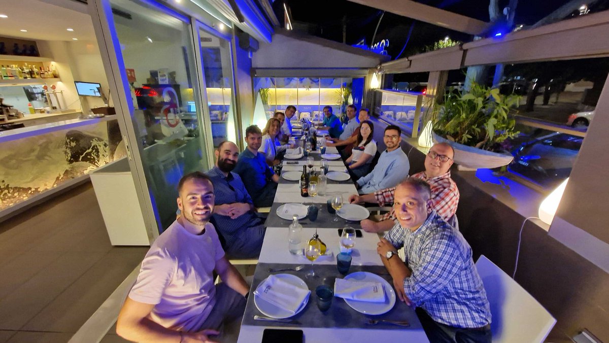 OpensliceOSS's tweet photo. Nice @TeraFlowSDN + @opensliceOSS cross-#community dinner tonight: Getting ready for @ETSI_STANDARDS #SDG #OSL kick-off tomorrow!!  
https://t.co/a3wFO60cjh https://t.co/fhphYf18SG