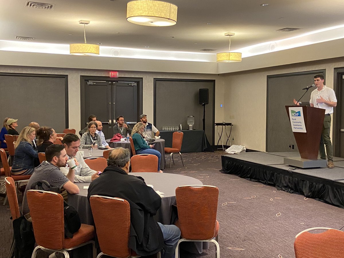 RCAP_Solutions's tweet photo. Seth Loht, Deputy Director of Community &amp; Environmental Resources; Adam Bourque, GIS Specialist; and Brittany Metz, Team Lead at @Esri Water Practice; led a hands-on workshop about “Using GIS for Lead Service Line Inventorying &amp; Data Collection” during the @RCAPInc’s Conference! https://t.co/6cKNnHSTLv