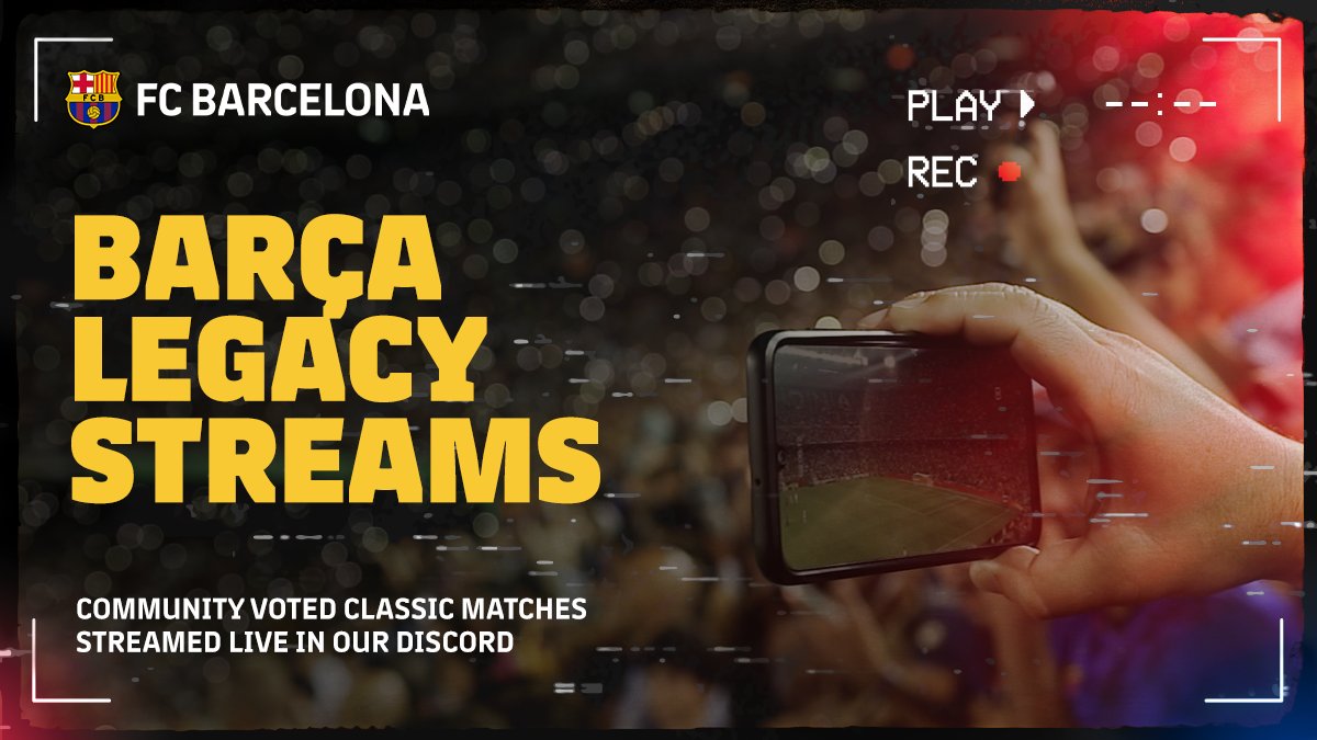 <a href="/FCBarcelona/">FC Barcelona</a> is continuing to revolutionise sports broadcasting by introducing Barça Legacy Streams on Discord, a platform where fans can vote to relive iconic matches.

🧵👇

#Barça #BarçaLegacyStreams