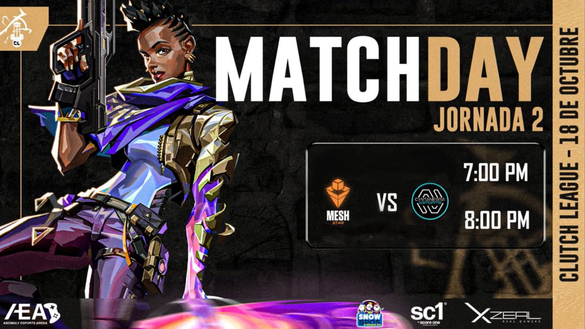 Anomaly_Arena's tweet image. Día 3 de la jornada 2 en la Clutch League 2.0 😮‍💨

7:00PM - 8:00PM
@StarLegendsEs vs @CintaNegraGC Fem

Nos vemos en nuestro canal de twitch:
Twitch.tv/anomalyesports…

#ClutchLeague2 #AEA 💙🔥