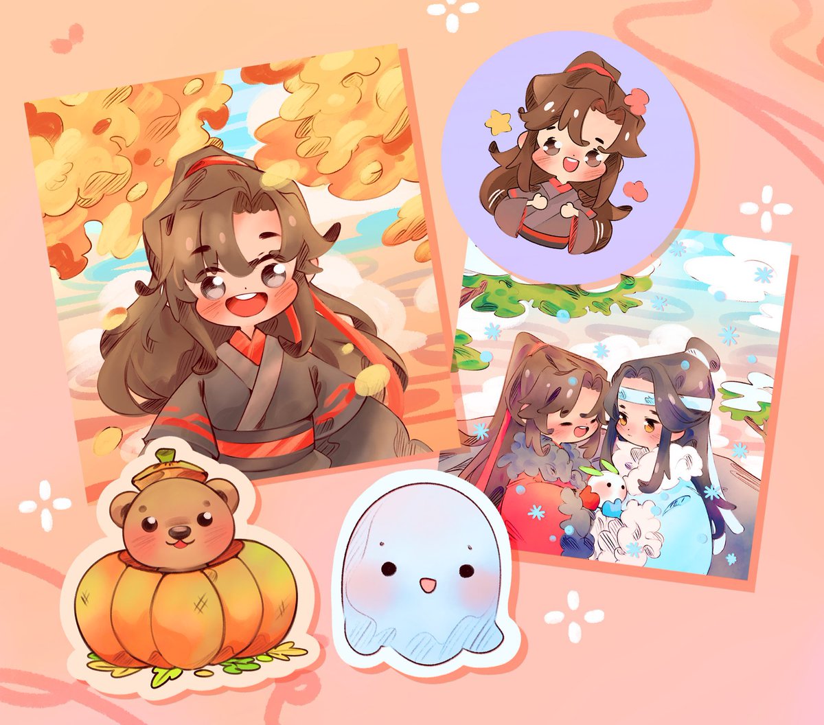 hannanodaa's tweet photo. Super excited for this Saturday’s event!! I made 100 little goodies packs that I’ll be giving out along with your cup-sleeve (while quantities last) which contains a tiny print and stickers🥰

I’ll also be bringing some MXTX merch with me to the event, hope to see you all there~~ https://t.co/DaO9tQzo8f