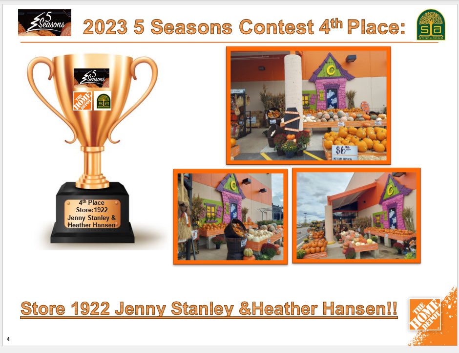 Congratulations to the winners of our annual 5 Seasons Pumpkin display contest in the Central Region! 🎃👻💀🍂